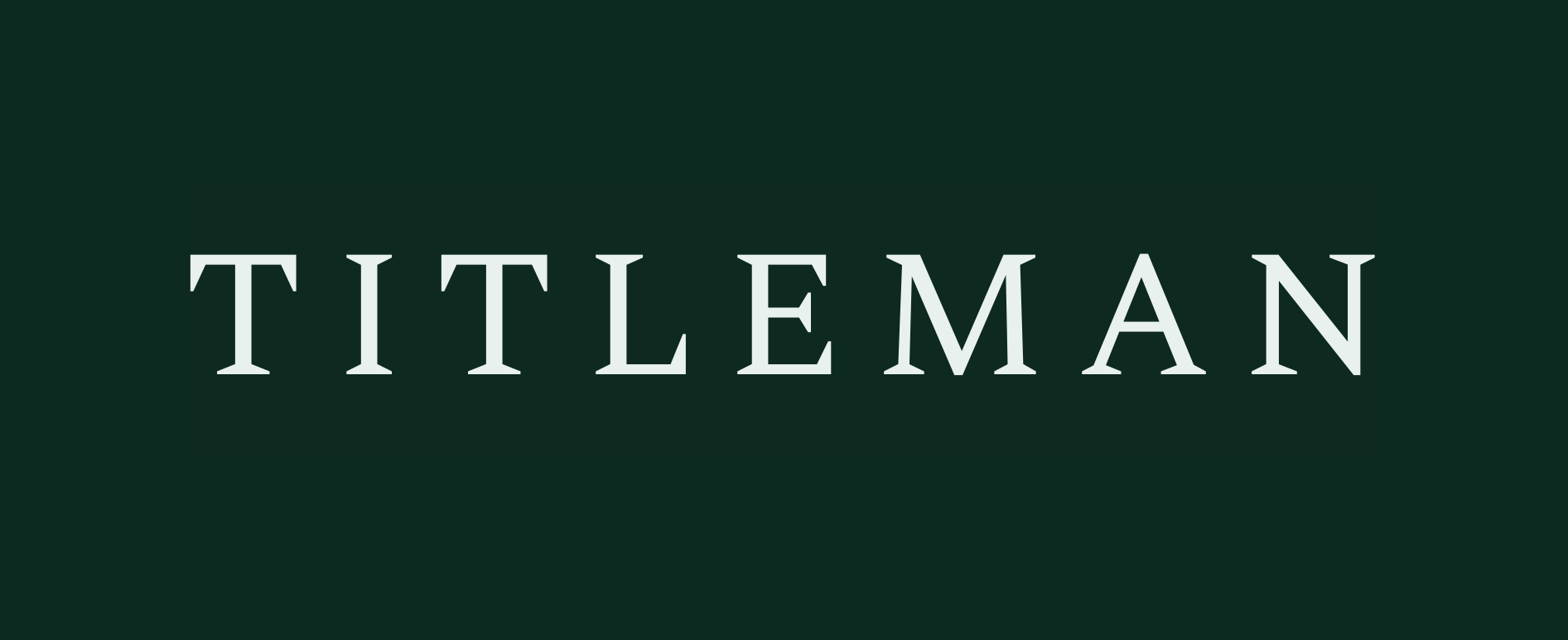 Wordmark — deep green, print
